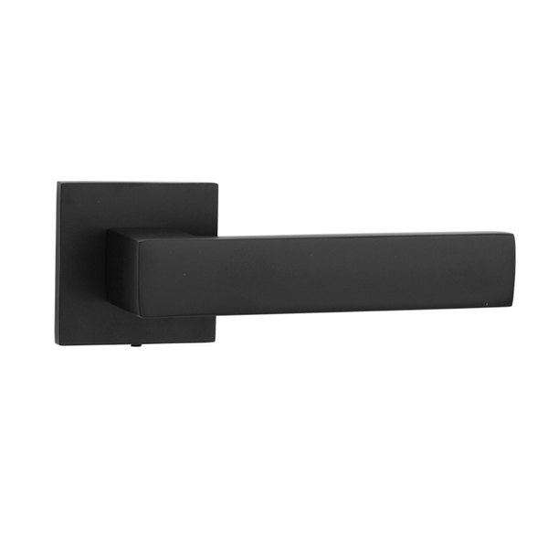 Design Deurbeslagset - Zwart - Aluminium - Vierkant - Deurklink voor Binnendeur - Deurbeslag24