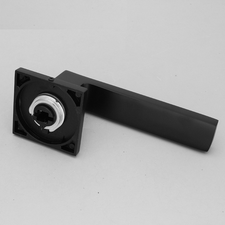 Design Deurbeslagset - Zwart - Aluminium - Vierkant - Deurklink voor Binnendeur - Deurbeslag24