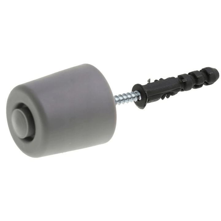 Deurstopper - Stootrand - Rubber - Zwart - Deurbumper - Deurbuffer - Binnen - Boren - Vloer of Muur - Deurbeslag24