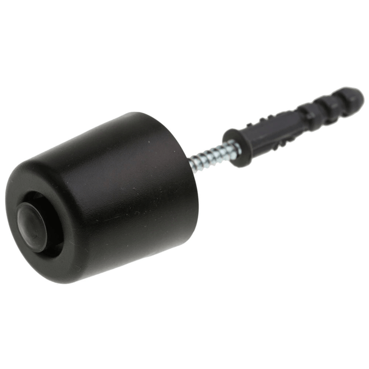 Deurstopper - Stootrand - Rubber - Zwart - Deurbumper - Deurbuffer - Binnen - Boren - Vloer of Muur - Deurbeslag24
