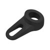 Dubbelzijdige Deurwig - Deurstopper - Zwart - Rubber - Binnen - Deurbeslag24