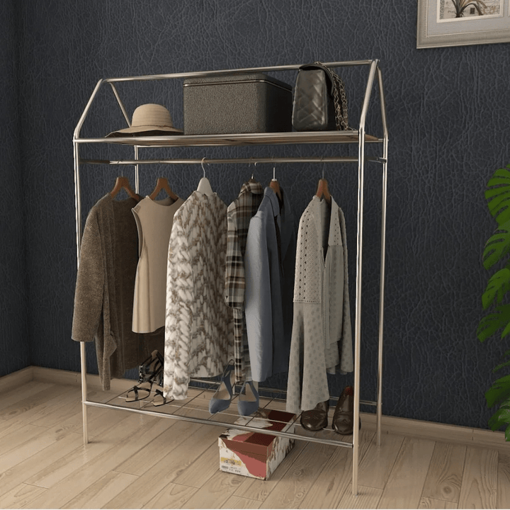 Kledingrek Home - Metaal - 143x104x40 CM - Deurbeslag24