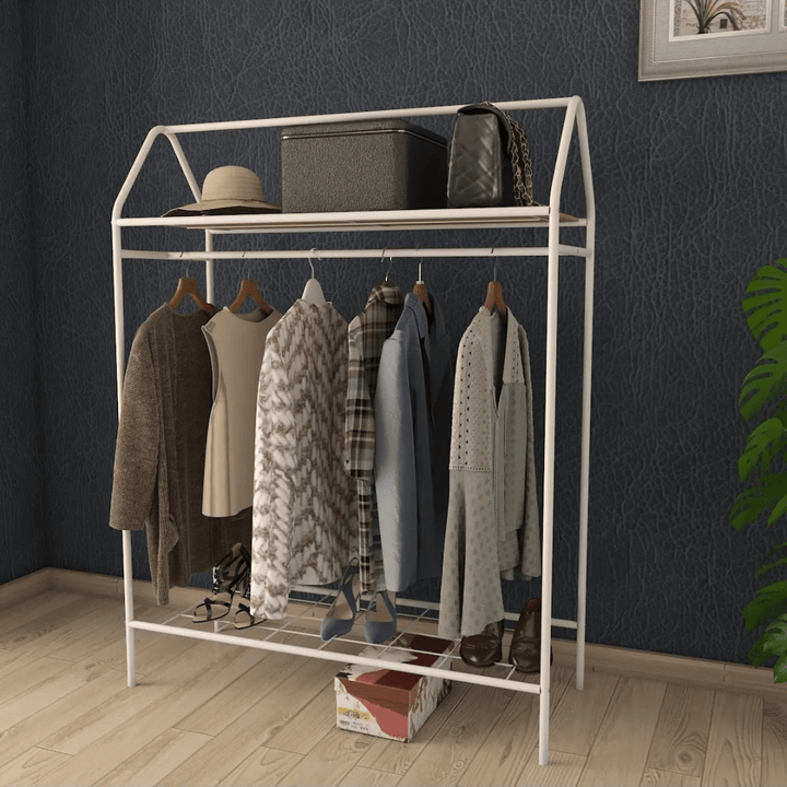 Kledingrek Home - Metaal - 143x104x40 CM - Deurbeslag24