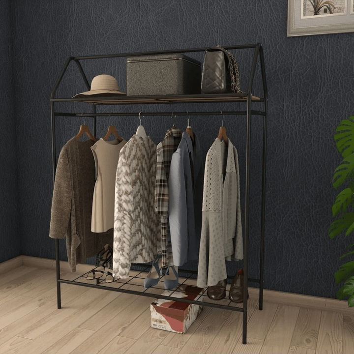 Kledingrek Home - Metaal - 143x104x40 CM - Deurbeslag24