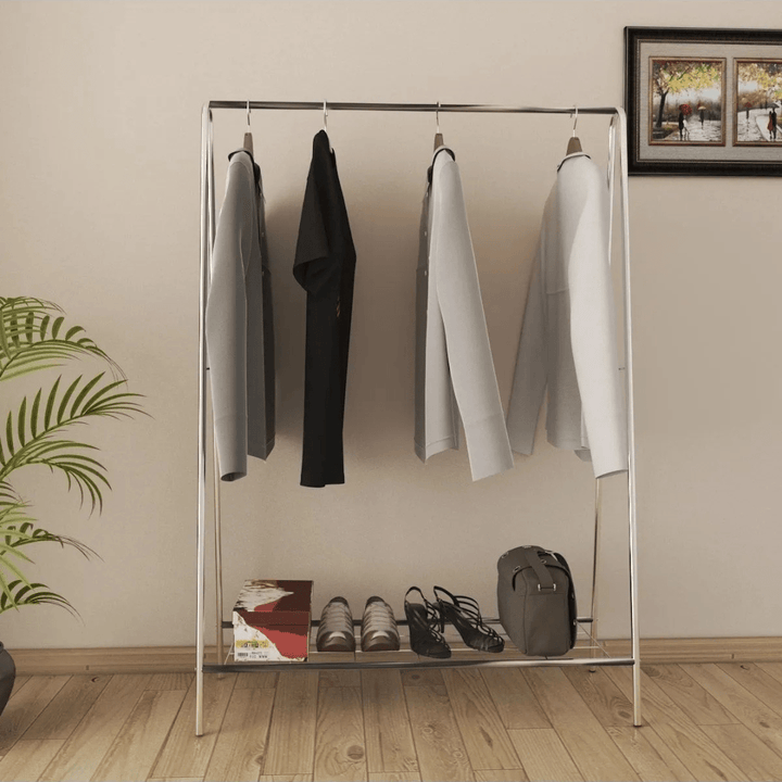 Kledingrek Oval - Metaal - 150x40x104 CM - Deurbeslag24