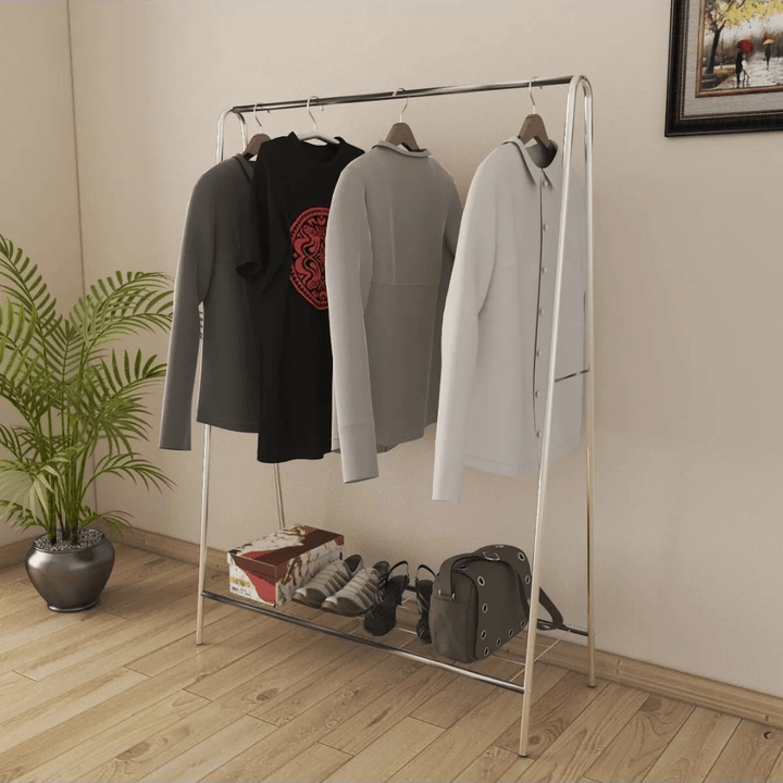 Kledingrek Oval - Metaal - 150x40x104 CM - Deurbeslag24