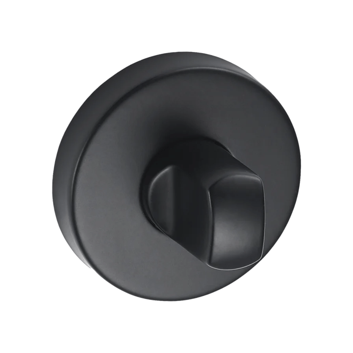 Kuchinox - Rond - WC Garnituur - Mat - Zwart - Deurbeslag24