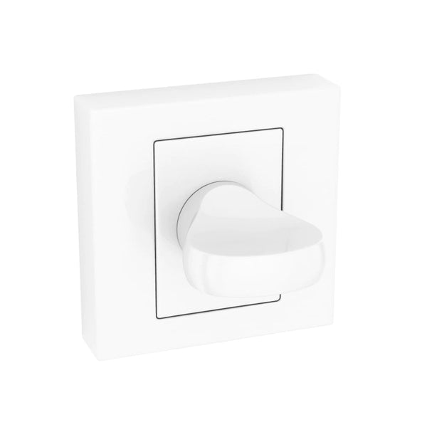 Kuchinox - Vierkant - WC Garnituur - Mat - Wit - Deurbeslag24