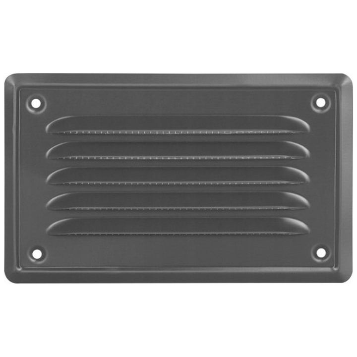 Ventilatierooster - Rechthoekig Luchtrooster - Schoepenrooster - 16,5 x 10 cm - incl. Gaas - Deurbeslag24
