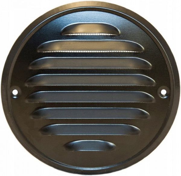 Ventilatierooster - Rond Luchtrooster - Schoepenrooster - 13 cm ø - incl. Gaas - Deurbeslag24