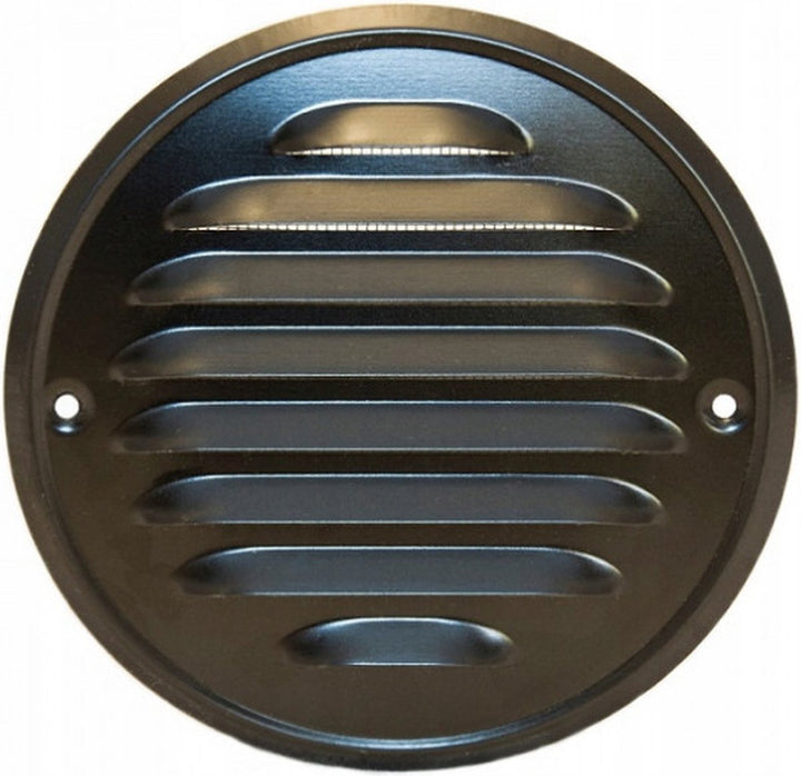 Ventilatierooster - Rond Luchtrooster - Schoepenrooster - 13 cm ø - incl. Gaas - Deurbeslag24