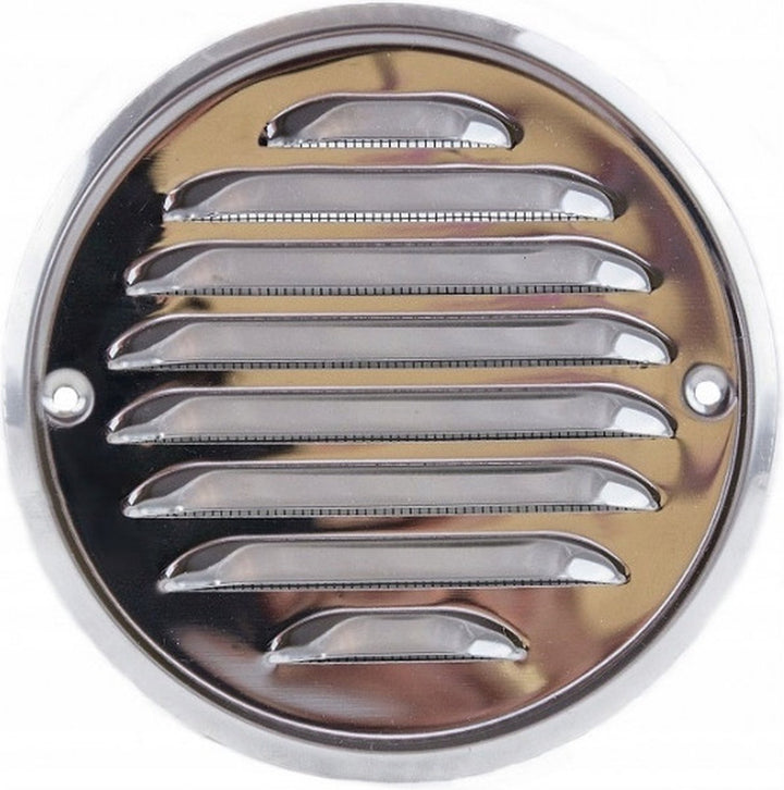 Ventilatierooster - Rond Luchtrooster - Schoepenrooster - 13 cm ø - incl. Gaas - Deurbeslag24