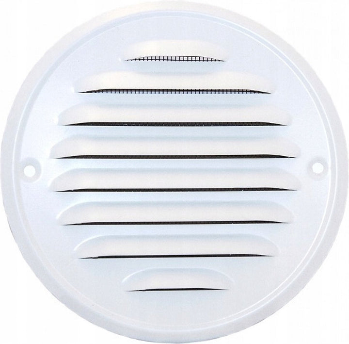 Ventilatierooster - Rond Luchtrooster - Schoepenrooster - 13 cm ø - incl. Gaas - Deurbeslag24