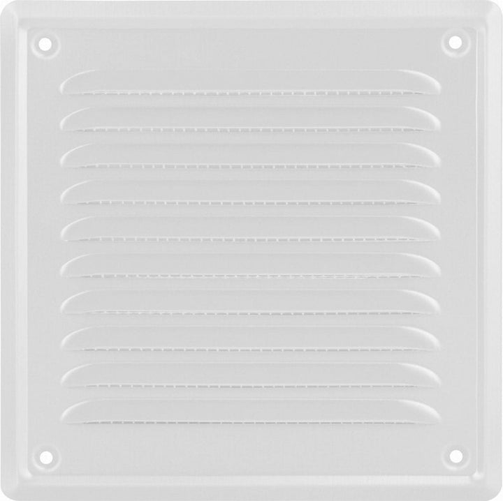 Ventilatierooster - Vierkant Luchtrooster - Schoepenrooster - 16,5 x 10 cm - incl. Gaas - Deurbeslag24