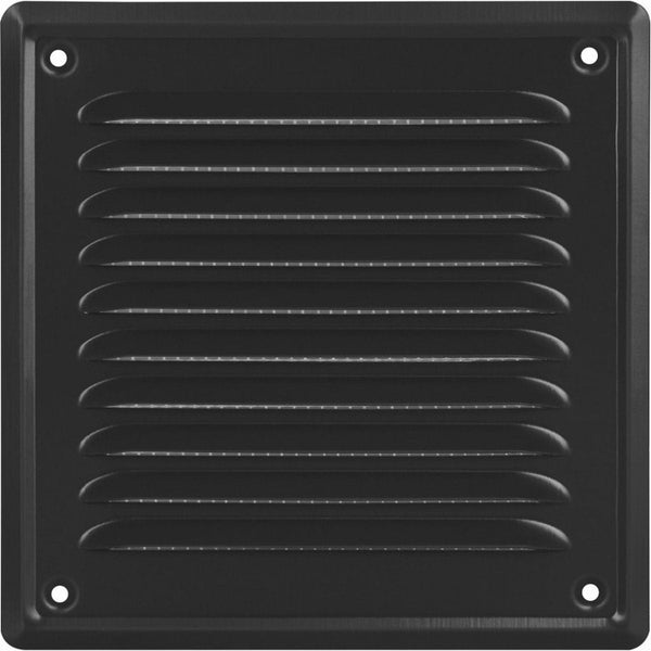 Ventilatierooster - Vierkant Luchtrooster - Schoepenrooster - 16,5 x 10 cm - incl. Gaas - Deurbeslag24
