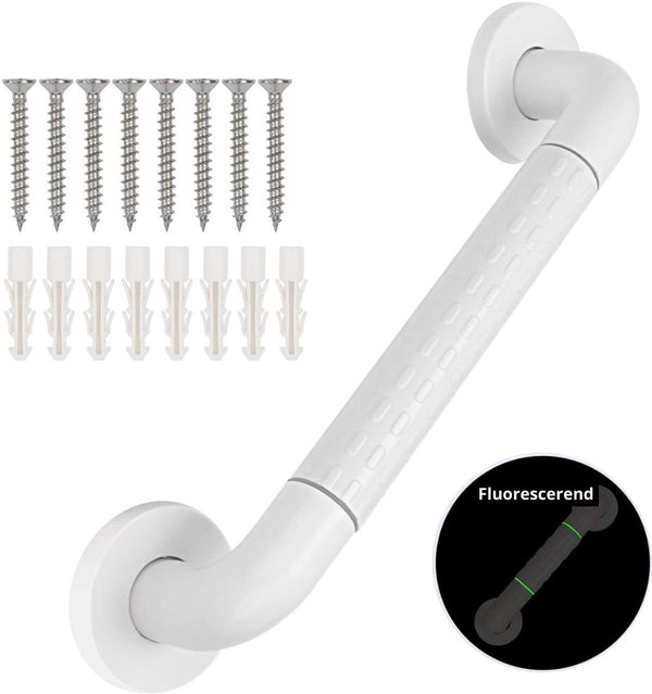 Wandbeugel - Wit - Fluorescerend - Extra Grip - Wandgreep Badkamer - Non - Slip - Deurbeslag24