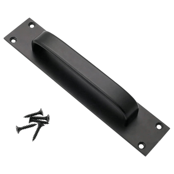 Zwarte schuifdeurgreep - 20 cm - Inclusief schroeven - Handgreep voor kast - Deurbeslag - Greep voor schuifdeur - Meubelhandvat - Keukengreep - Meubelbeslag - Metaal - Deurbeslag24