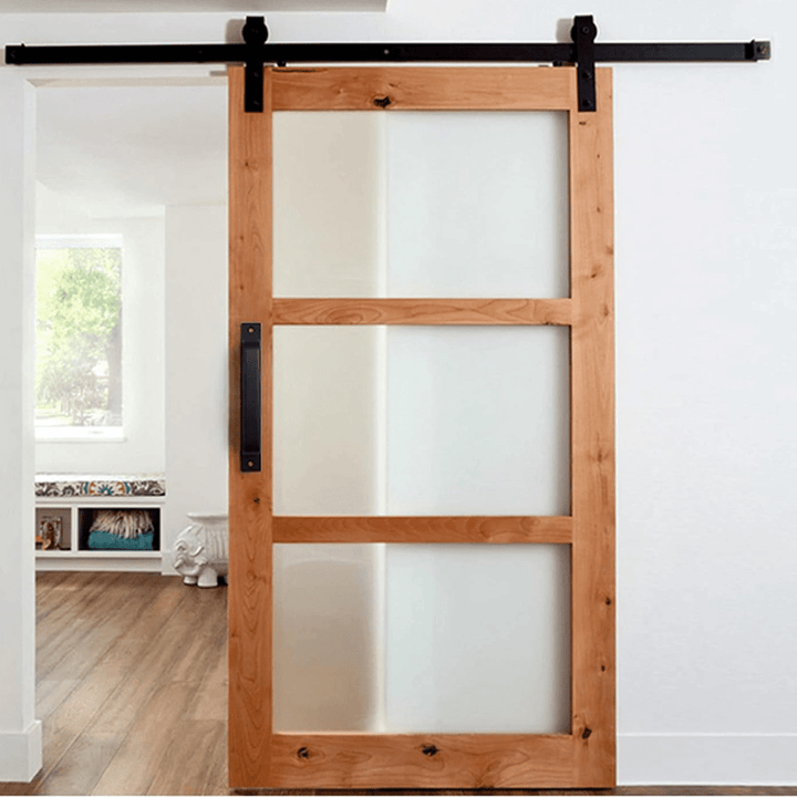 Zwarte schuifdeurgreep - 20 cm - Inclusief schroeven - Handgreep voor kast - Deurbeslag - Greep voor schuifdeur - Meubelhandvat - Keukengreep - Meubelbeslag - Metaal - Deurbeslag24